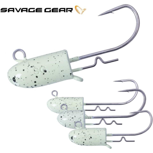Testa Piombata Bullet Jig Heads Glow Savage Gear