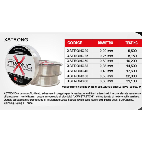Monofilo XStrong 150 mt  Med Fishing