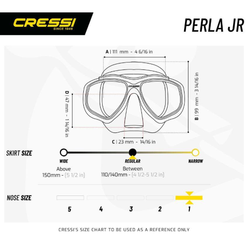 Maschera Perla Junior Cressi Sub