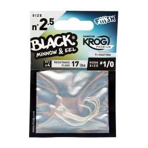 Ami Krog Premium VMC  Per Black Minnow Fiish
