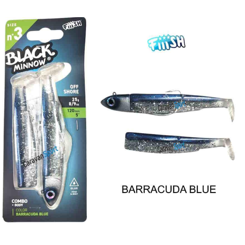 Combo Black Minnow 120 Fiiish