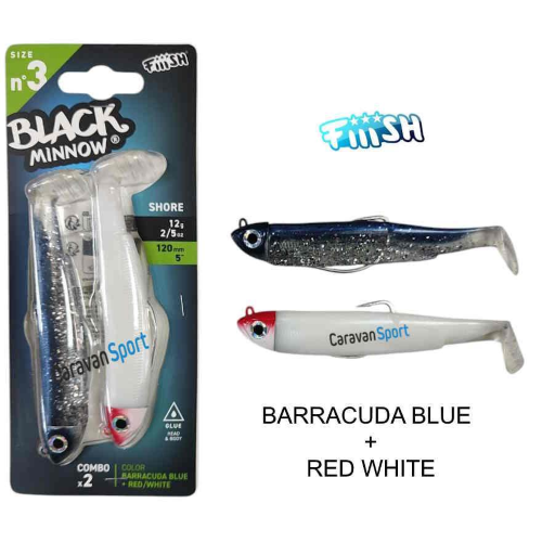 Double Combo Black Minnow 120 - N° 3 Fiiish
