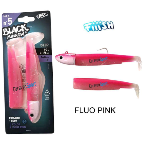 Combo Black Minnow 160 Fiiish