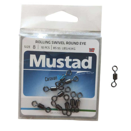 Girella Rolling Swivel Round Eye MA035 Mustad