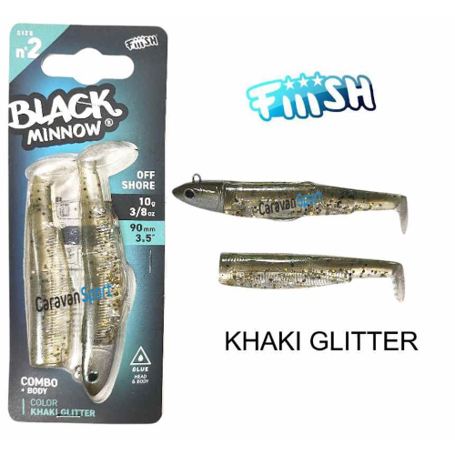 Combo Black Minnow 90 Fiiish