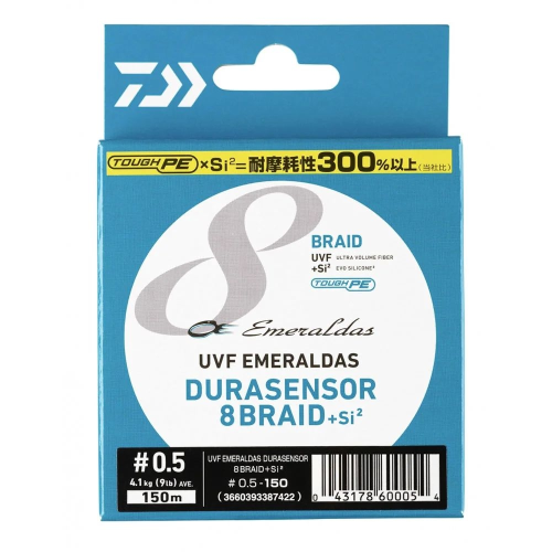 Daiwa UVF Emeraldas Durasensor 8 Braid +Si2 150 mt