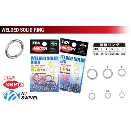 Welded Solid Ring TM 9 Ten Mouth