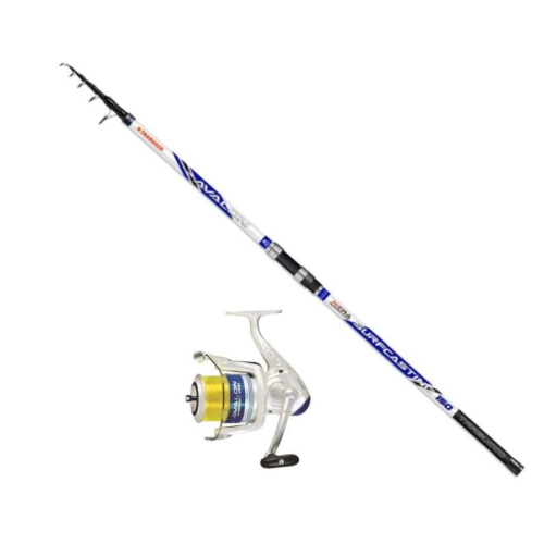 Combo Trabucco Avalon Surf Canna + Mulinello + Monofilo