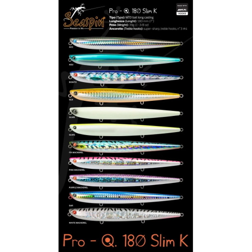 Seaspin Pro-Q 180 Slim K Lures