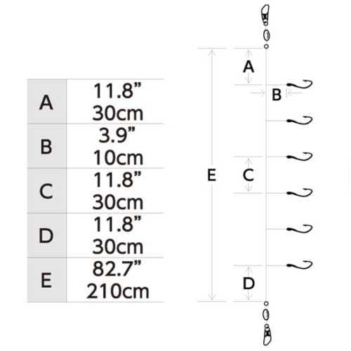 Montajer Sabiki Hayabusa EX125 Real Minnow UV Super Flasher