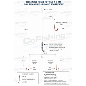Terminale CoFishing Bilancino Pesce Pettine CF21056