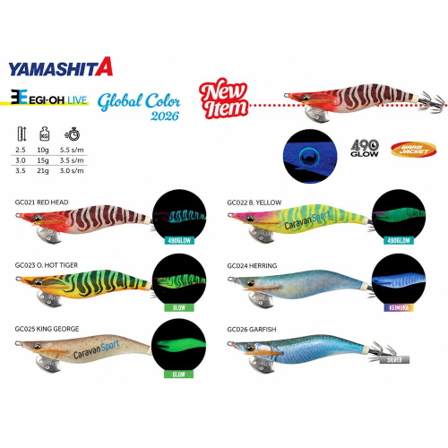 Turlutte Egi-OH Live 3.0 Global Color Yamashita