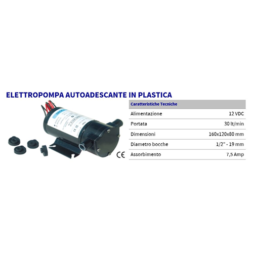 Deck Pump Elettropompa Autoadescante In Plastica
