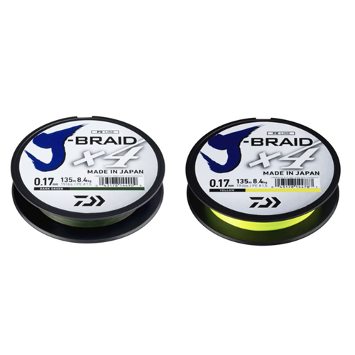 J-BRAID PE X4 135 mt Daiwa