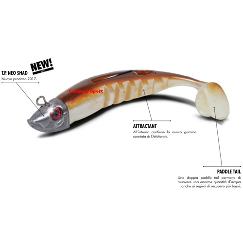Combo Armato Neo Shad 90 mm Delalande