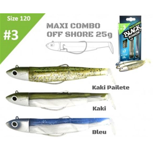 Maxi Combo Black Minnow 120 - N° 3 Fiiish