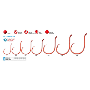 Octopus In-Line Circle Red Gamakatsu