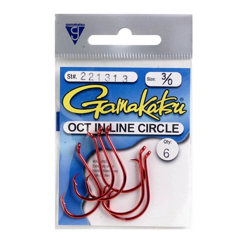 Octopus In-Line Circle Red Gamakatsu