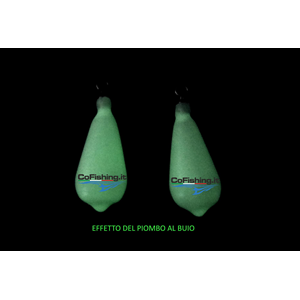 Piombo Pera con Girella Plastificato CF10114 CoFishing