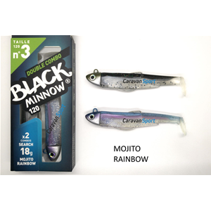 Double Combo Black Minnow 120 - N° 3 Fiiish