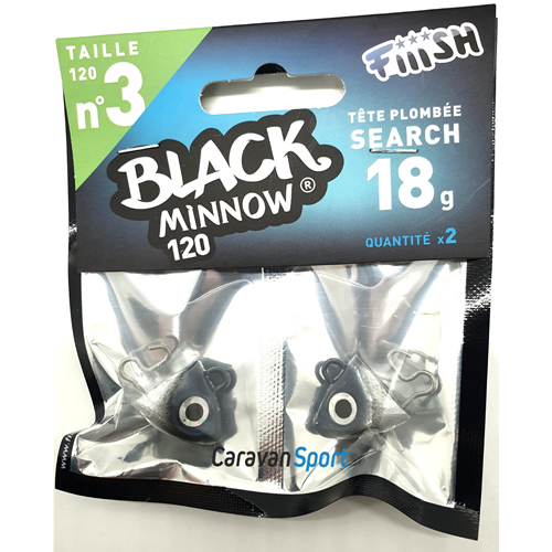 Testa Piombata Black Minnow 120 - N° 3 Fiiish