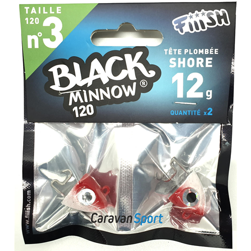 Tete Plombee Black Minnow 120 - N° 3 Fiiish