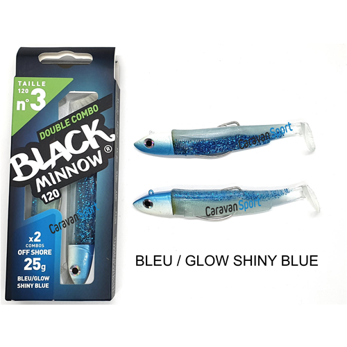 Double Combo Black Minnow 120 - N° 3 Fiiish
