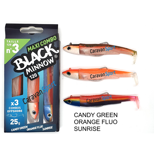 Maxi Combo Black Minnow 120 - N° 3 Fiiish