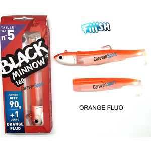 Combo Black Minnow 160 Fiiish