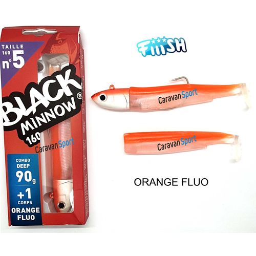 Combo Black Minnow 160 Fiiish