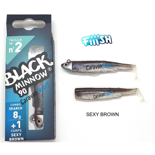 Combo Black Minnow 90 Fiiish