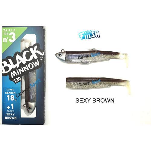 Combo Black Minnow 120 Fiiish