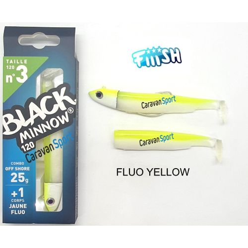 Combo Black Minnow 120 Fiiish