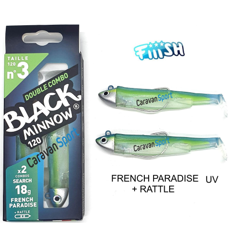 Double Combo Black Minnow 120 - N° 3 Fiiish