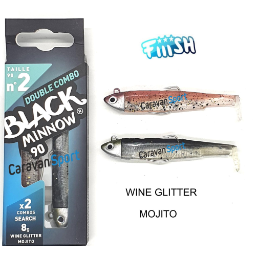 Double Combo Black Minnow 90 - N° 2 Fiiish