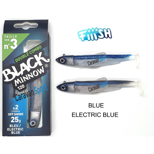 Double Combo Black Minnow 120 - N° 3 Fiiish