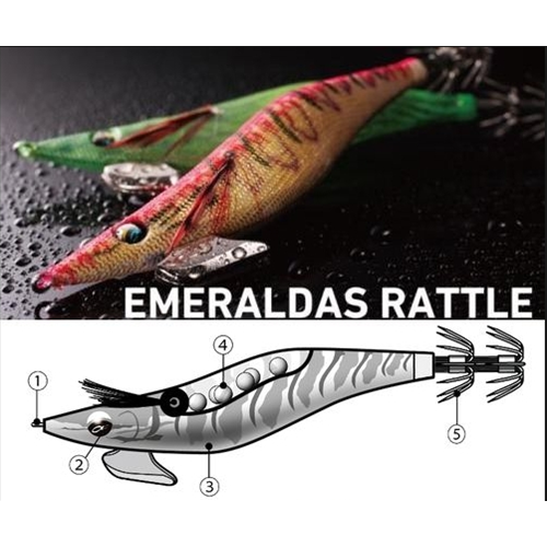 Turlutte Emeraldas Rattle 3.0 Daiwa 