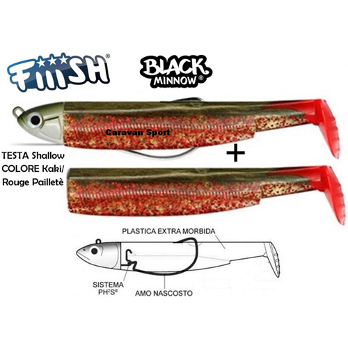 Combo Black Minnow 120 Fiiish