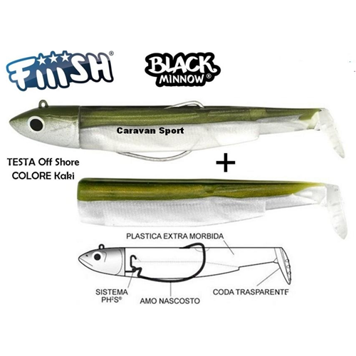 Combo Black Minnow 120 Fiiish