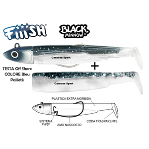 Combo Black Minnow 90 Fiiish
