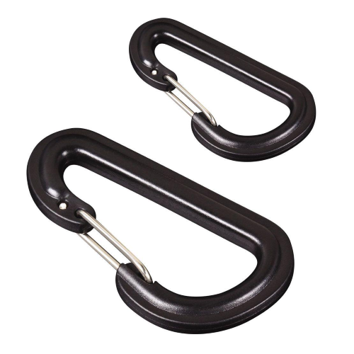 Kit 2 Moschettoni Con Sicura Inox Omer