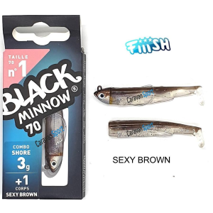 Combo Black Minnow 70 - N° 1 Fiiish
