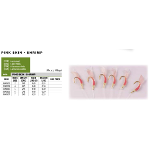 Sabiki Pink Skin Shrimp Ultra 56406 Hikaru Lineaeffe