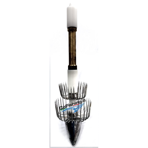 Totanara di Profondità Corpo In Ottone a 2 Luci e 2 Corone CF15037 CoFishing