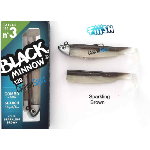 Combo Black Minnow 120 Fiiish