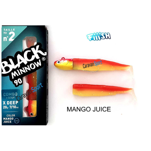 Combo Black Minnow 90 Fiiish