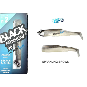 Combo Black Minnow 90 Fiiish
