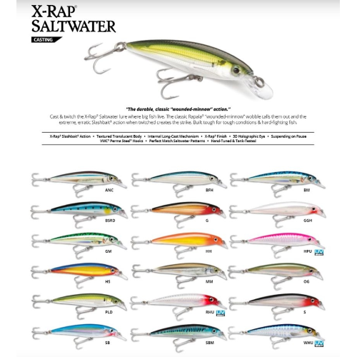 X-Rap Saltwater SXR12 12 cm  Rapala