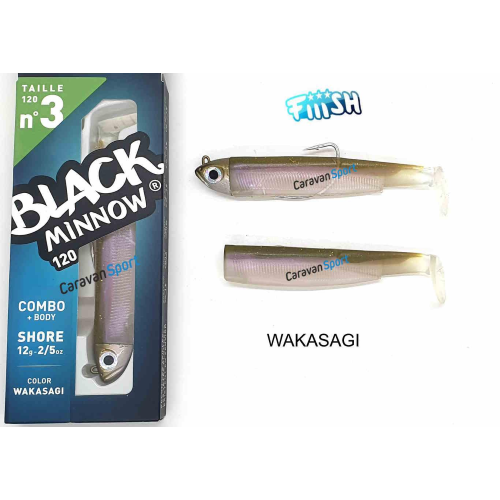 Combo Black Minnow 120 Fiiish