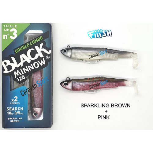 Double Combo Black Minnow 120 - N° 3 Fiiish